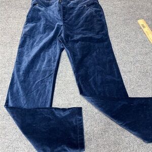 Sundance Midnight Blue Velvet Trousers women’s size 6